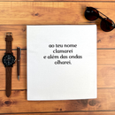 Camiseta Masculina Branca Ao Teu Nome Clamarei