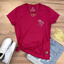 Camiseta Feminina Pink Coração