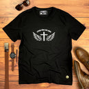 Camiseta Masculina Preta Cristo vive em mim