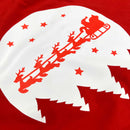 Camiseta Feminina Vermelha Papai Noel Trenó