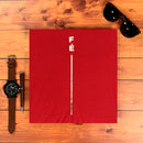 Camiseta Masculina Vermelha Fé Listra Dourado