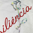 Camiseta Feminina Branca Resiliência