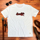 Camiseta Masculina Branca Jesus Cristo Cola