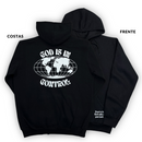 Moletom Canguru Com Capuz Preto God Is In Control
