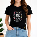 Camiseta Feminina  Preta Deus é Muito Maior 