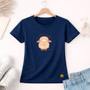 Camiseta Feminina Azul O Senhor é o Meu Pastor Ovelha