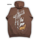 Moletom Canguru Com Capuz Marrom Foi Por Você!