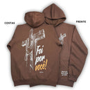 Moletom Canguru Com Capuz Marrom Foi Por Você!