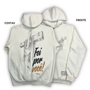 Moletom Canguru Com Capuz Off White Cruz Foi Por Você!