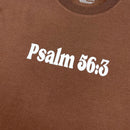 Oversized Marrom Full Faith Over Fear Psalm 56:3