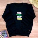 Moletom Preto Direção Amor