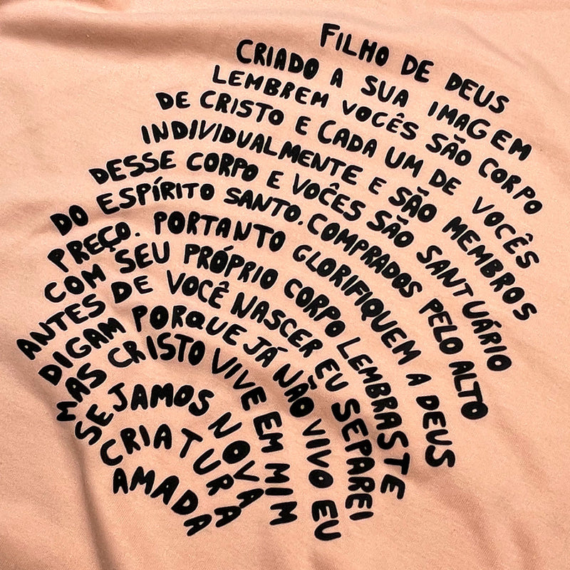 Camiseta Feminina Salmão Digital Filho De Deus