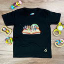 T-Shirt Infantil Preta Personagens Bíblicos