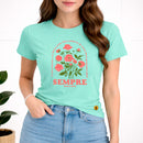 Camiseta Feminina Verde Menta Sempre Isaías 40:8