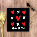 Camiseta Feminina Preta You e Me