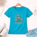 Camiseta Feminina Turquesa Sempre Isaías 40:8