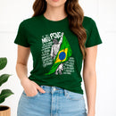 Camiseta Feminina Verde Brasil  E se Meu Povo