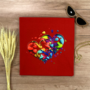 Camiseta Feminina Vermelha Corações