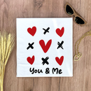 Camiseta Feminina Branca You e Me