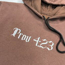 Moletom Canguru Com Capuz Marrom Guarda Teu Coração Prov 4:23