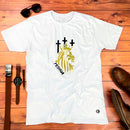 Camiseta Masculina Branca Leão Yeshua