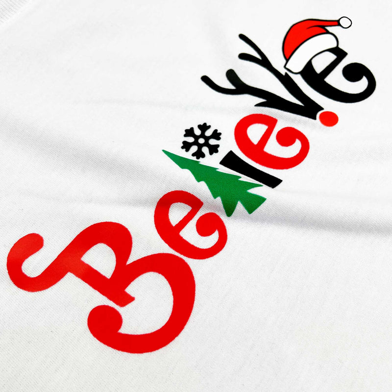 Camiseta Masculina Branca Believe