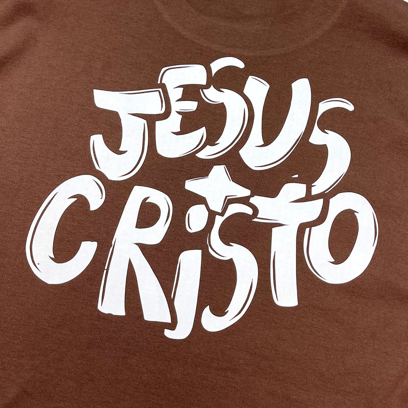 Oversized Marrom Full Jesus Cristo Grafite