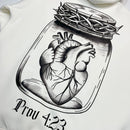 Moletom Canguru Com Capuz Off White Guarda Teu Coração Prov 4:23