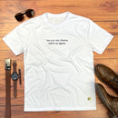 Camiseta Masculina Branca Tua Voz Me Chama Sobre As Águas