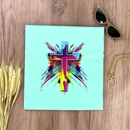 Camiseta Feminina Verde Menta Cruz