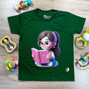T-Shirt Infantil Verde Menina Bíblia