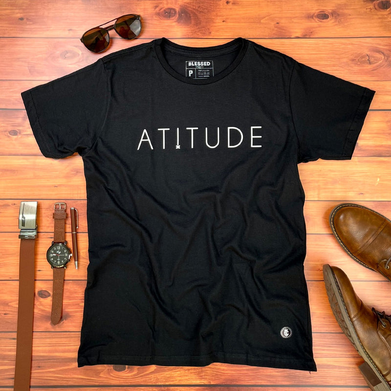 Camiseta Masculina Preta Atitude