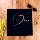 Camiseta Feminina Preta Mãe Coração