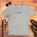 Camiseta Masculina Cinza Tua Voz Me Chama Sobre As Águas