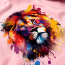 Moletom Rosa Leão Colorido