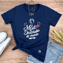Camiseta Feminina Azul Mãe Mais Descolada do Mundo