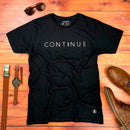 Camiseta Masculina Preta Continue