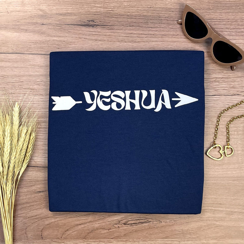 Camiseta Feminina Azul Yeshua Flecha
