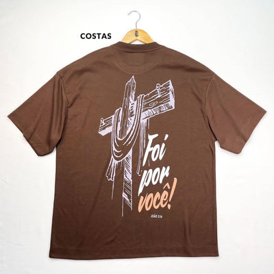 Oversized Marrom Full Cruz Foi Por Você!