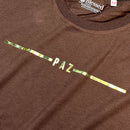 Camiseta Feminina Marrom Paz Dourado