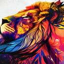 Camiseta Feminina Branca Leão