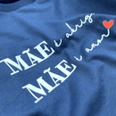 Camiseta Feminina Azul Mãe é Abrigo