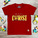 T-Shirt Infantil Vermelha The Birth Of Christ