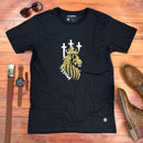 Camiseta Masculina Preta Leão Yeshua