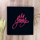 Camiseta Feminina Preta Jesus Coroa