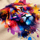 Moletom Caqui Leão Colorido