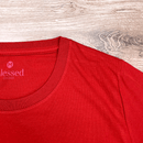 Camiseta Feminina Vermelha Ele Vive Ele Reina Ele Voltará