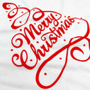 Camiseta Feminina Branca Árvore Merry Christmas