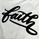 Camiseta Masculina Off White Aplique Faith