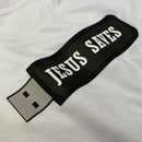 T-Shirt Infantil Off White Pen Drive Jesus Saves